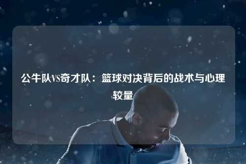 公牛队VS奇才队：篮球对决背后的战术与心理较量