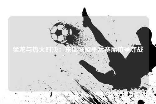 猛龙与热火对决:东部联盟季后赛席位争夺战